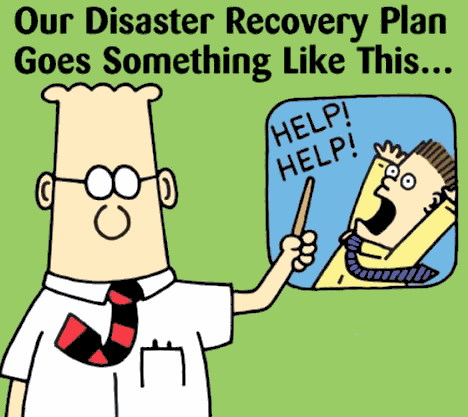 Comic disaster recovery plan